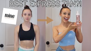 MINETAN EXPRESS SELF TAN MOUSSE HONEST REVIEW  DEMO  SELF TAN REVIEWS [upl. by Eceinaj]