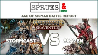 Skaventide Battle Report  Stormcast Eternals Vs Skaven  Warhammer Age of Sigmar 4th Edition [upl. by Vinaya498]