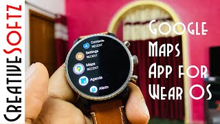 New Google Maps App for Wear OS  Fossil Gen 4 HR Explorist [upl. by Arahsak363]