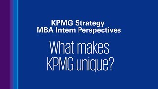 What makes KPMG unique [upl. by Scheider49]