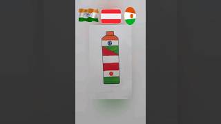 Indian flag 🇮🇳 Austria flag 🇦🇹 Niger flag 🇳🇪 shorts viral trending art [upl. by Slocum17]