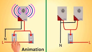 door bell office bell wiring techniques  calling bell  electrical technologies [upl. by Clio]