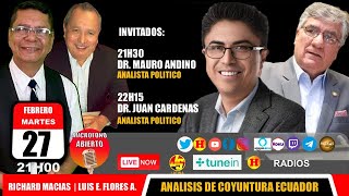 Imperdible Noticiero Dos Grandes invitados  Mauro Andino y Juan Cardenas [upl. by Jessy]