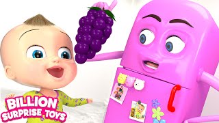 Johny Johny Yes Papa  REFRIGERATOR Remix  3D Baby Nursery Rhyme amp Kids Songs [upl. by Araid997]