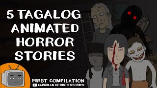 5 Tagalog Animated Horror Stories  First Compilation [upl. by Enelear421]