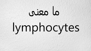 ما معنى lymphocytes [upl. by Notsob]