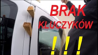 Jak otworzyć auto bez kluczyków  How to open a car without key  zatrzaśnięte klucze  brukarz [upl. by Atoiganap]