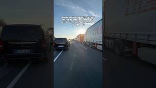 This ONLY happens on the GERMAN AUTOBAHN😳🙏🏻 accident autobahn traffic cars germany [upl. by Ayarahs]