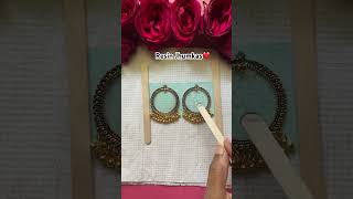 How to make resin earrings part1  resin Jhumkas  handmade earrings and jewellery [upl. by Mateo]