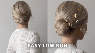 Easy Low Bun Tutorial 🦋✨ [upl. by Airahs]