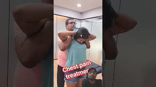 Dr Rajneeshkant Chest pain Treatment 😢 chiropractic chestpain chiropractor chestphysiotherapy [upl. by Latrice]