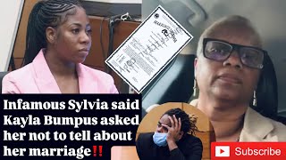 Kayla Bumpus tried to pay Youtuber Infamous Sylvia to not put out marriage to Shannon Jackson‼️ [upl. by Hepsiba506]