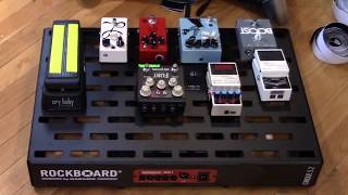 Pedalboard build with WARWICK ROCKBOARD amp handsome Gearmanndude [upl. by Leann]