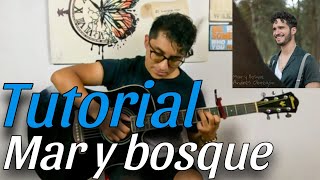 Cómo tocar MAR Y BOSQUE ANDRES OBREGON Tutorial en GUITARRA 🎸 [upl. by Drusi]