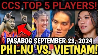 PVL LATEST UPDATE AND ISSUES TODAY SEPTEMBER 23 2024 TOP 5 PLAYERS NI MG PHILIPPINES VS VIETNAM [upl. by Darrill]