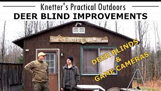 DEER BLIND IMPROVEMENTS AT THE OFF GRID CAMP [upl. by Merell877]