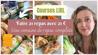 Manger avec 1€ par repas  Une semaine didées repas à petit budget en pleine inflation  JOUR 1 [upl. by Lina]