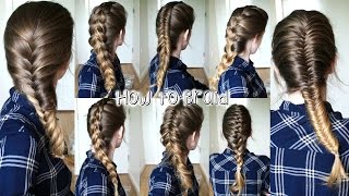 How to Braid your own hair for Beginners  Part 2  How to Braid  Braidsandstyles12 [upl. by Horbal]