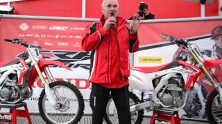 Honda reveals 2014 CRF250R  explains new specification [upl. by Zephan163]