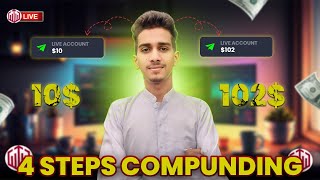 Quotex secret compounding strategy 10 to 100 in just few minutes [upl. by Zenas]