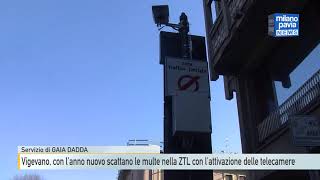 Vigevano con lanno nuovo scattano le multe nella ZTL con lattivazione delle telecamere [upl. by Aihsik]