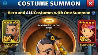 Empires Puzzles  Massive costume pulls chasing Leo amp Marjana toon [upl. by Tamqrah]