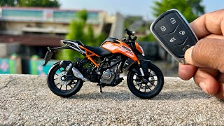 Unboxing of KTM Duke 250 Bike  KTM RC 390  Diecast  Scale Model Bike  Maisto  KTM Duke  DIY [upl. by Rehpatsirhc]