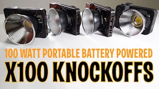 Zhiyun X100 knockoffs Colbor W100 Yidoblo ZC 100Bi 100w video lights [upl. by Dyson]