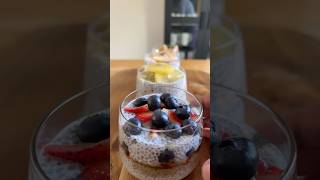 Chia pudding 4 ways  easy prep breakfastideas [upl. by Burkle]