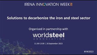 Solutions to decarbonise iron and steel sector [upl. by Hildegarde916]