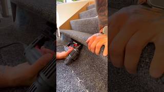 How To Install Carpet Bullnose 1st Step asmr shorts diy [upl. by Kat]