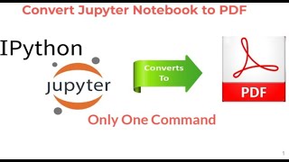 how to Convert Jupyter Notebook to PDF save your projects forever [upl. by Rahel]