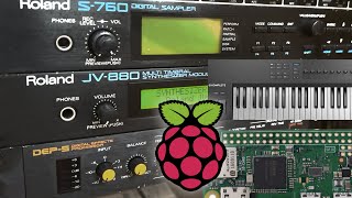 A JV880 emulator on a Raspberry Pi inside a USB controller [upl. by Ayhtnic]