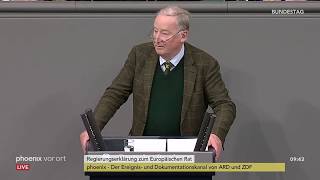 Bundestag Alexander Gauland zur Regierungserklärung zum Europäischen Rat am 210319 [upl. by Ahtaga]