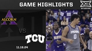 Alcorn State vs TCU Game Highlights  2024 25 Big 12 Mens Basketball [upl. by Jepson]