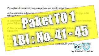 TO 1  Literasi Bahasa Indonesia No 41  45 [upl. by Balfour]