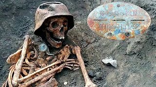 EXCAVATIONS OF GERMAN SOLDIERS  WWII METAL DETECTING [upl. by Ekram199]