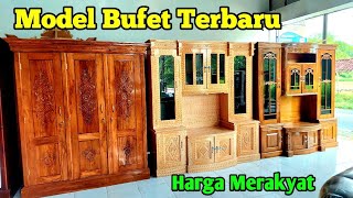 Model bufet jati  Bufet minimalis terbaru  harga Bufet Jati  Rian Mebel [upl. by Olav605]