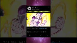 Frieza Unlock Golden Form dragonballsuper editanimeshorts [upl. by Erodeht991]