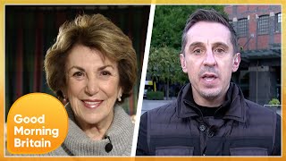 Edwina Currie and Gary Neville Clash In Heated Universal Credit Uplift Debate  Good Morning Britain [upl. by Meurer]