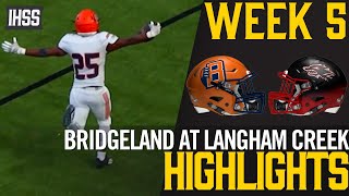 Bridgeland at Langham Creek  2023 Week 5 Football Highlights [upl. by Garson]