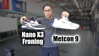 Nano X3 Froning vs Metcon 9 Snatches [upl. by Ahsiam915]