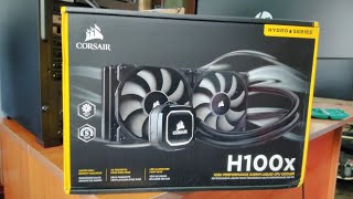 Corsair H100x AIO Unboxing and installation [upl. by Ianej]