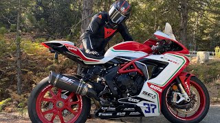 The Pure Sound Of Mv Agusta F3 With Sc Project Exhaust Race System [upl. by Arual764]