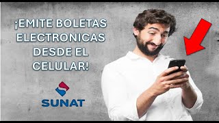 COMO EMITIR UNA BOLETA ELECTRONICA DESDE EL CELULAR [upl. by Nunciata]