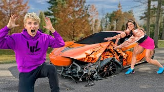 WORLDS STRONGEST MOM vs STOLEN McLAREN [upl. by Dolphin]