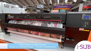 Dgen Papyrus Grande K  32M Hybrid Textile Printer  FESPA Print Expo Amsterdam 2024  iSub Ltd [upl. by Eads]