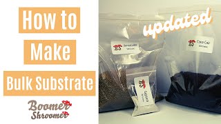 How to Make Easy Bulk Substrate Coco Coir  Vermiculite  Gypsum [upl. by Arelc]