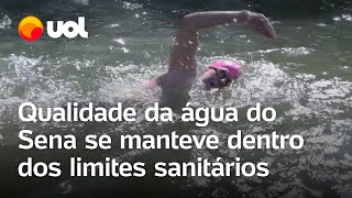 Olimpíadas 2024 Água do Sena se manteve dentro dos limites sanitários entre 10 e 16 de julho [upl. by Rockwood]