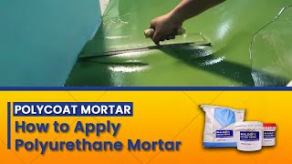 Polycoat Mortar How to Apply a Hygienic and NonSlip Floor [upl. by Elamef]